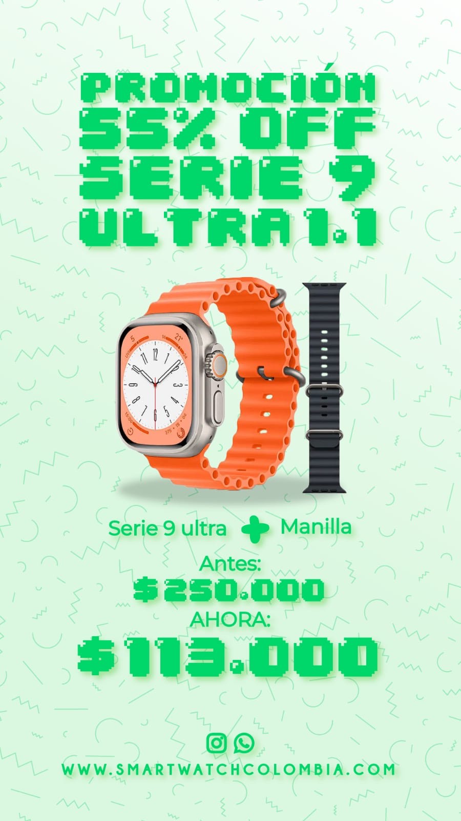 SMARTWATCH SERIE 9 ULTRA 1.1 2024 + MANILLA DE REGALO