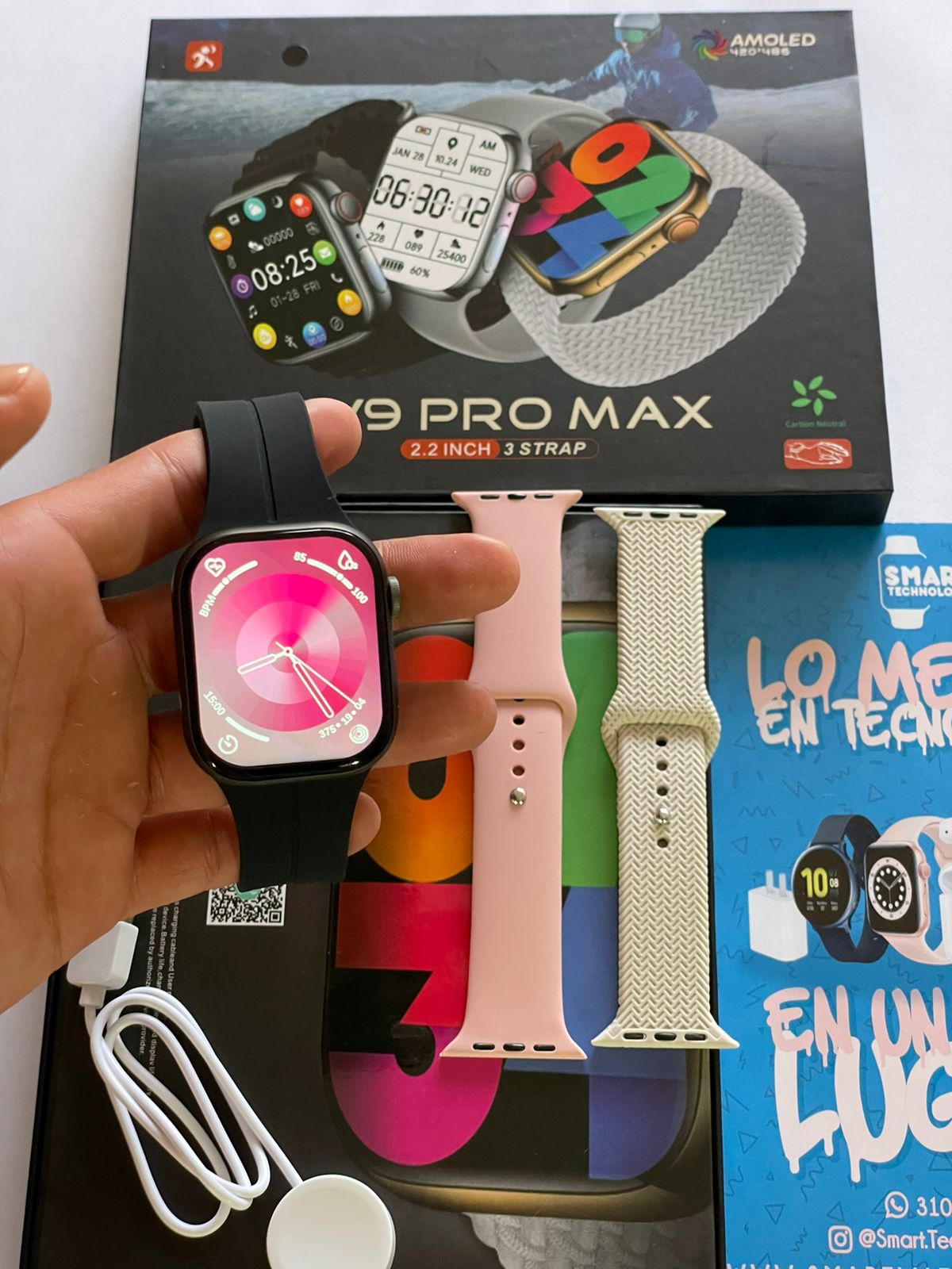 SMARTWATCH SERIE 9 PRO MAX 2024 + MANILLA EXTRA 